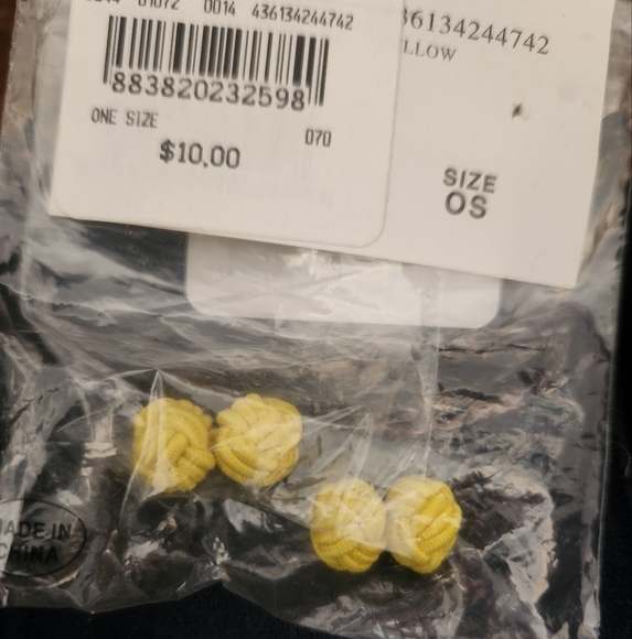 Silk knot cuff links - Picture 2 of 2